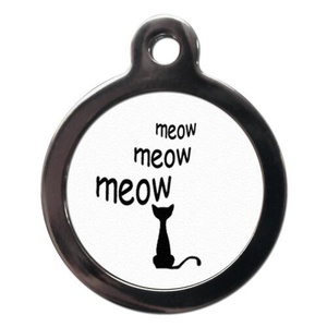 Cartoon Meow Cat Tag