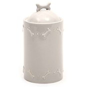 Mutts & Hounds - Ceramic Biscuit Jar - French Grey
