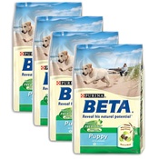 Beta - Puppy/Junior Chicken/Rice Dog Food x 4