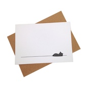 Jin Designs - Set of 12 Sleeping Cat Notecards
