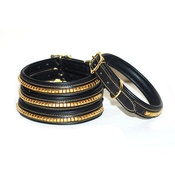 Pear Tannery - Clincher Leather Dog Collar - Black