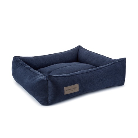navy blue dog bed