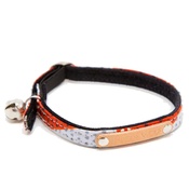 Hiro + Wolf - Kitenge Grey Triangles Cat Collar