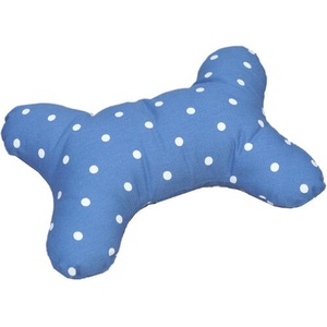 Dog Bone Pillow - Dotty Denim