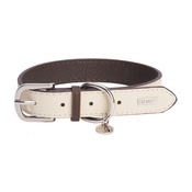 DO&G - DO&G Leather Dog Collar - White