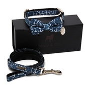 Percy & Co - Bow Tie Collar & Lead Set - Salcombe