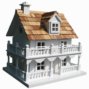 Novelty Cottage Birdhouse - White