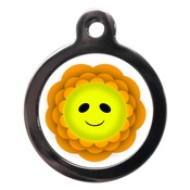 PS Pet Tags - Smiley Flower Dog ID Tag