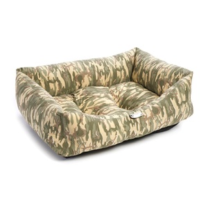 Camouflage Print Dog Bed