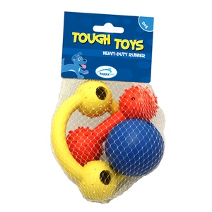 Tough Toys Rubber Toys Multipack for Puppies