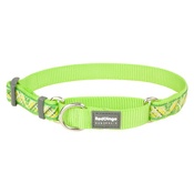 Red Dingo - Flanno Martingale Dog Collar – Lime Green