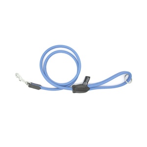 D&H Rolled Leather Lead - Blue