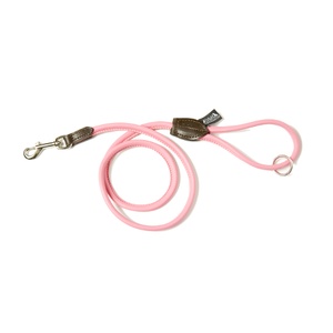 D&H Rolled Leather Lead - Pink