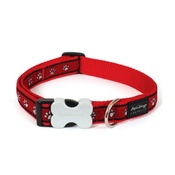 Red Dingo - Red Pawprints Collar