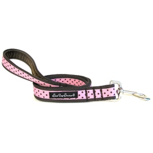 Classic Brown on Pink Polka Dot Dog Lead