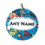 Ditsy Pet - Superhero ID Tag
