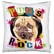 The Graduate Collection - Pugs Rock Cushion
