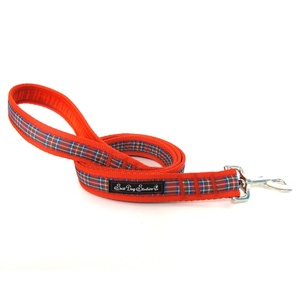 Red Tartan Dog Lead