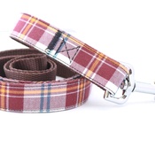 Pet Pooch Boutique - Mocha Barkberry Plaid Lead