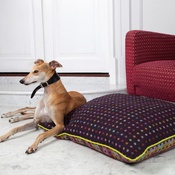 The Lounging Hound - Luxury Pure Wool Dog Bed - Mulberry Multispot